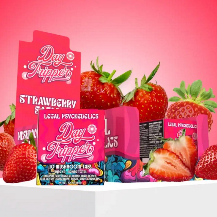 Mushroom Tabs | 10 Count | Strawberry Safari